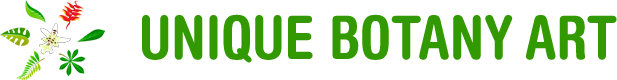 unique botany art logo
